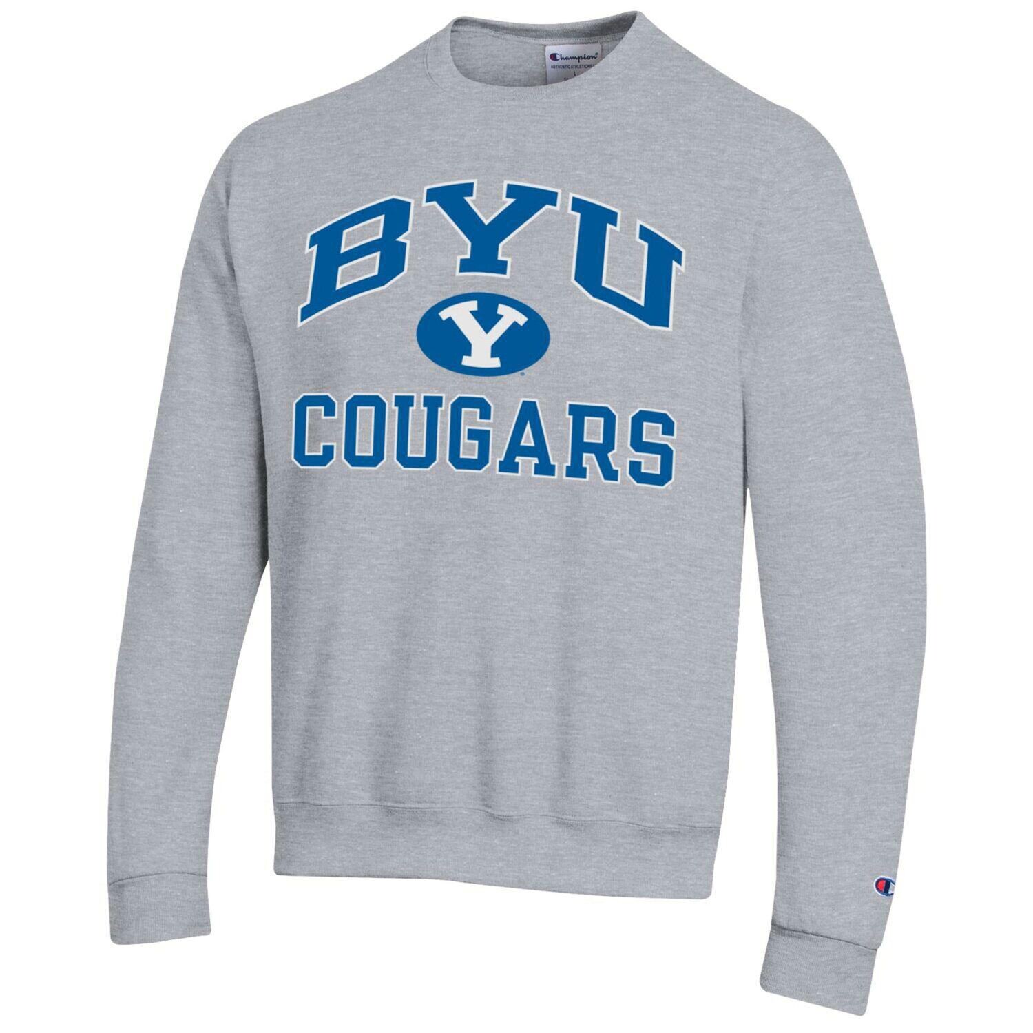 Мужской пуловер BYU Cougars Heather Grey High Motor Champion
Мужской пуловер BYU Cougars Heather Grey High Motor Champion