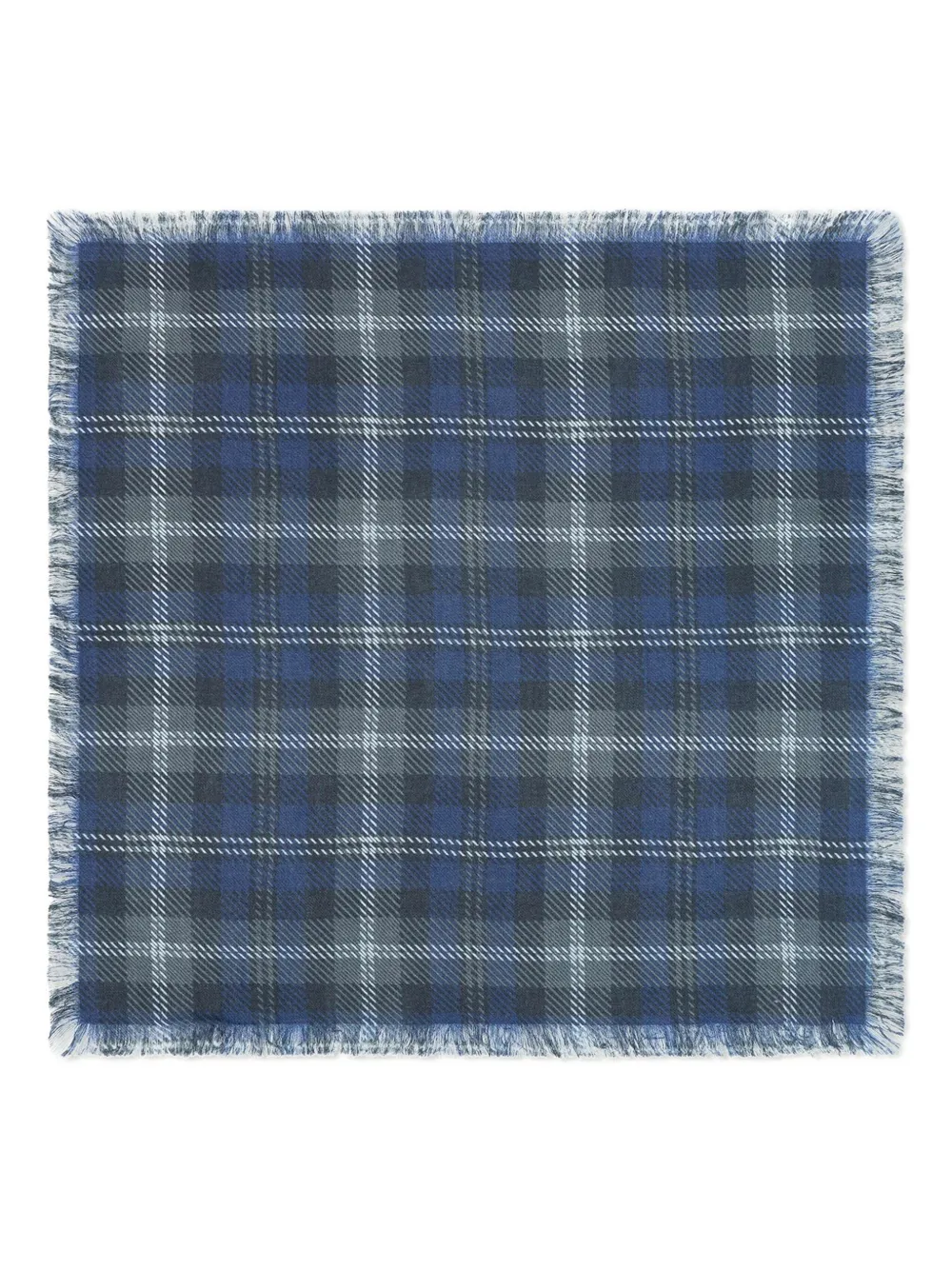 Клетчатый шарф с бахромой Eric Bompard, синий
Клетчатый шарф с бахромой Eric Bompard, синий