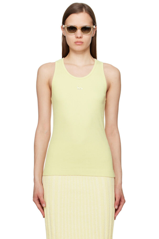 Желтый топ с изображением лисы Maison Kitsuné
Желтый топ с изображением лисы Maison Kitsuné