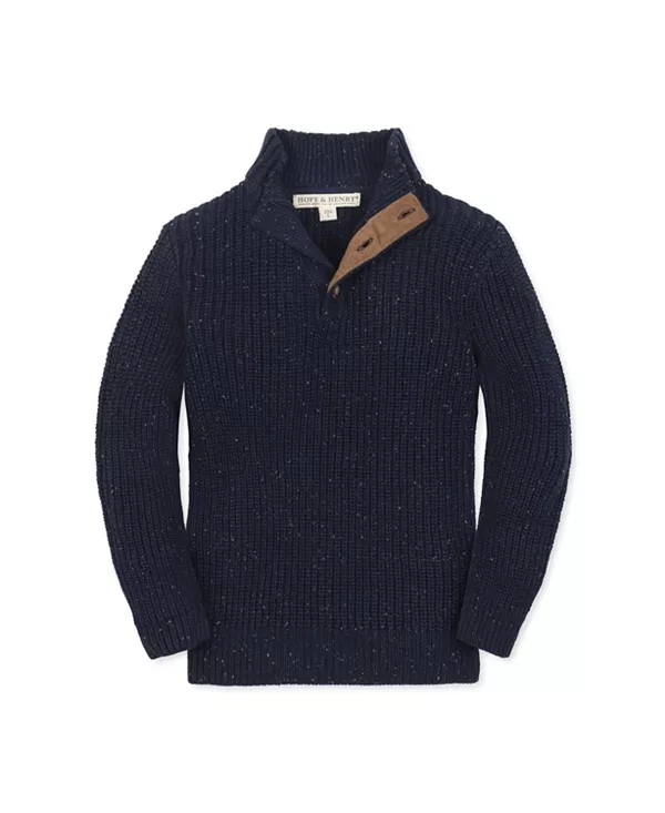 Кардиган с воротником-стойкой из органической пряжи - для малышей и детей постарше. Hope & Henry, синий
Кардиган с воротником-стойкой из органической пряжи - для малышей и детей постарше. Hope & Henry, синий