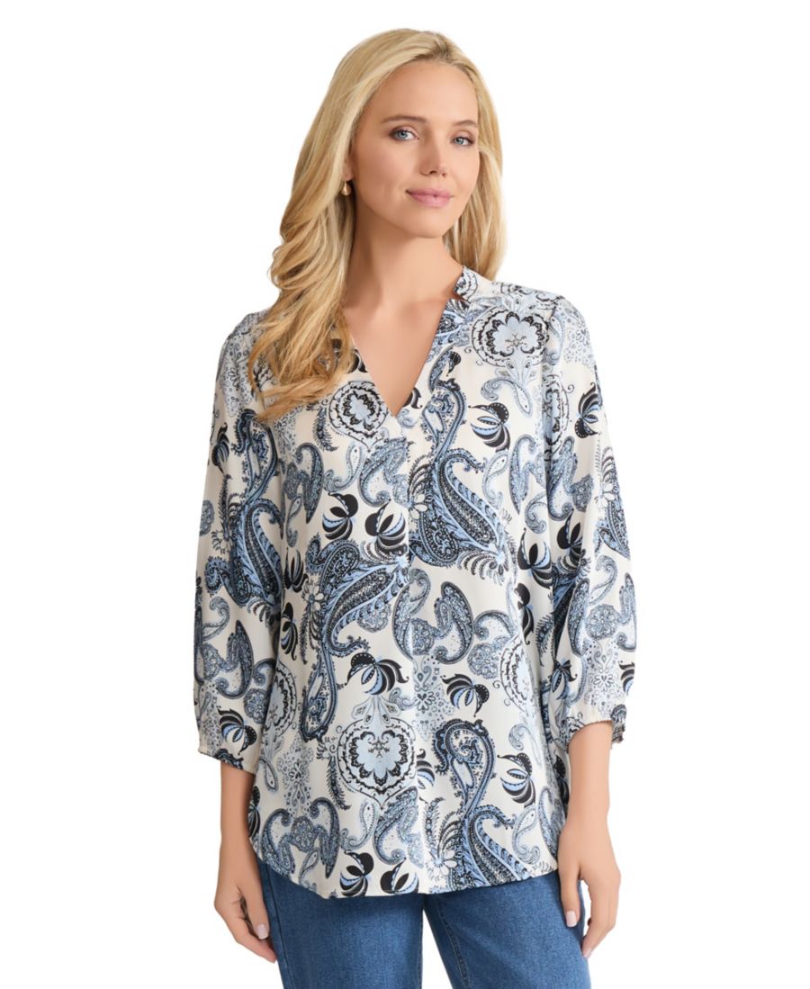 Укороченная туника с рукавами 3/4, V-образным вырезом и манжетами Jones New York, Jones White Multi, Белый, Укороченная туника с рукавами 3/4, V-образным вырезом и манжетами Jones New York, Jones White Multi
Укороченная туника с рукавами 3/4, V-образным вырезом и манжетами Jones New York, Jones White Multi, Белый, Укороченная туника с рукавами 3/4, V-образным вырезом и манжетами Jones New York, Jones White Multi
