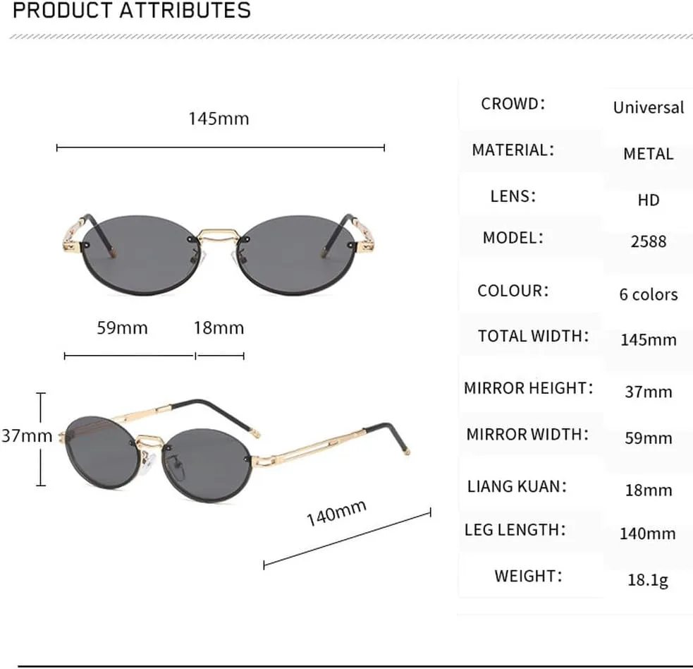 LVTFCO Модные коричневые круглые овальные солнцезащитные очки без оправы для женщин, ретро-очки, мужские солнцезащитные очки с защитой от УФ-излучения UV400, C2
LVTFCO Модные коричневые круглые овальные солнцезащитные очки без оправы для женщин, ретро-очки, мужские солнцезащитные очки с защитой от УФ-излучения UV400, C2