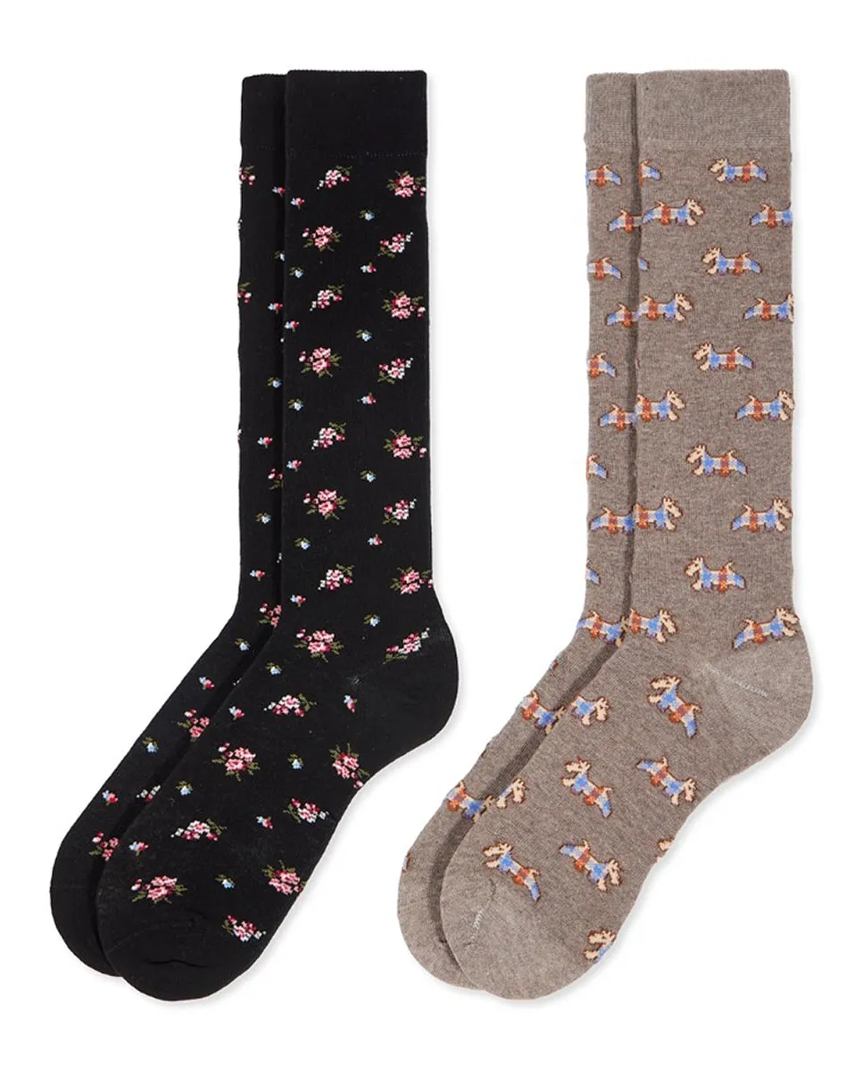 Женские высокие носки с узором, многопак Soxland, черный
Женские высокие носки с узором, многопак Soxland, черный