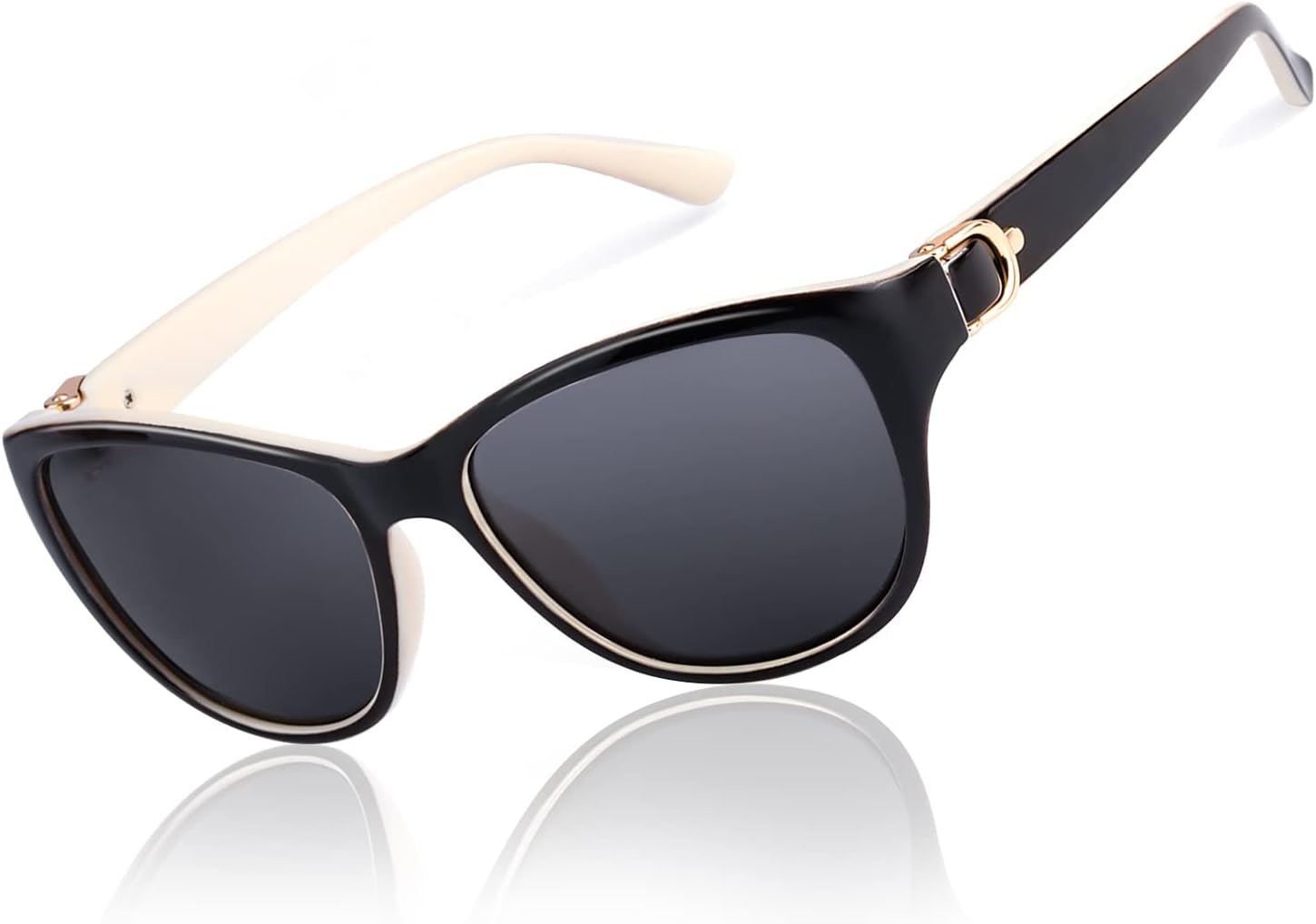 Поляризованные солнцезащитные очки LVIOE для женщин, классические модные солнцезащитные очки с антибликовым покрытием и защитой от УФ-излучения 99,99%, A01 Outer Black Inner White Frame/Gray Polarized Lenses
Поляризованные солнцезащитные очки LVIOE для женщин, классические модные солнцезащитные очки с антибликовым покрытием и защитой от УФ-излучения 99,99%, A01 Outer Black Inner White Frame/Gray Polarized Lenses