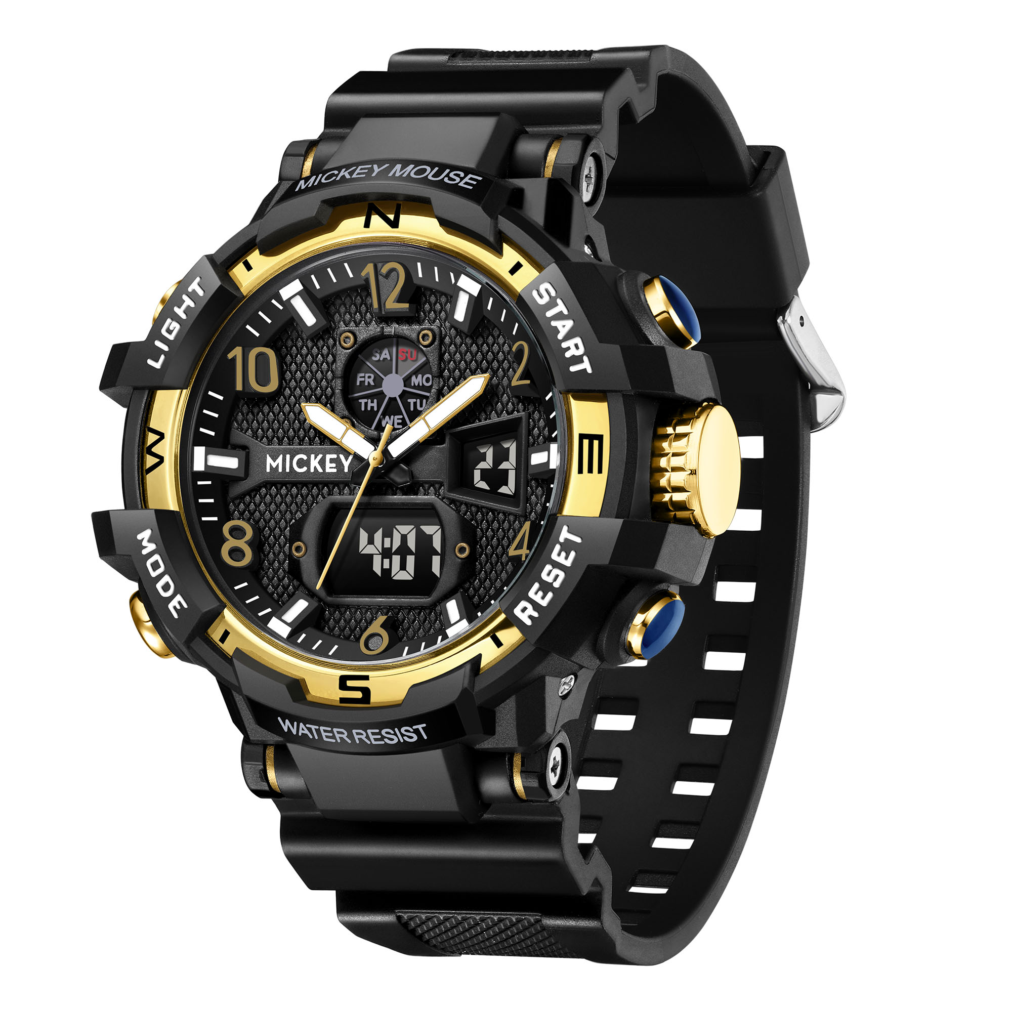 Disney Мужские часы с электронным механизмом, ремешок из резины, черный циферблат
Disney Мужские часы с электронным механизмом, ремешок из резины, черный циферблат