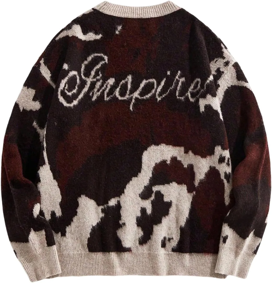 Мужской свитер с принтом коровы и надписью Floerns
Мужской свитер с принтом коровы и надписью Floerns