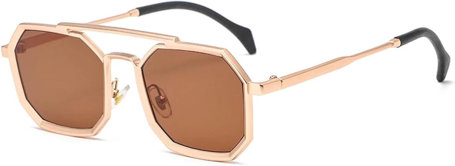 Ретро солнцезащитные очки с двойными перемычками, многоугольные, женские, модные, в металлической оправе, зеркальные, с защитой от УФ-излучения UV400, мужские, в стиле панк TVTBBVV, Golden Tea
Ретро солнцезащитные очки с двойными перемычками, многоугольные, женские, модные, в металлической оправе, зеркальные, с защитой от УФ-излучения UV400, мужские, в стиле панк TVTBBVV, Golden Tea