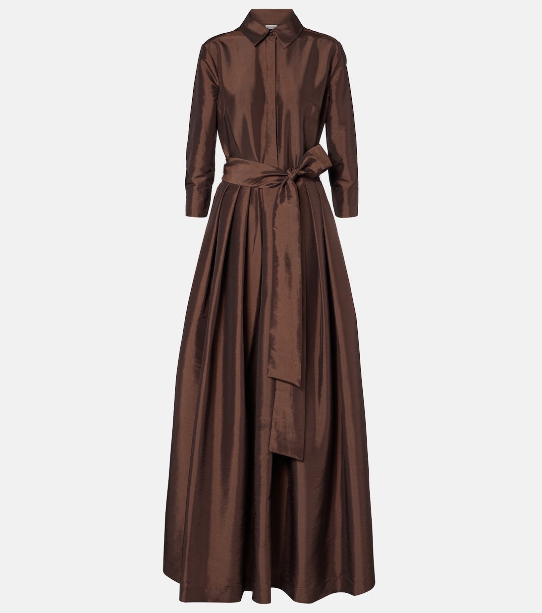 Платье Julip из тафты с поясом Simkhai, коричневый 
Платье Julip из тафты с поясом Simkhai, коричневый