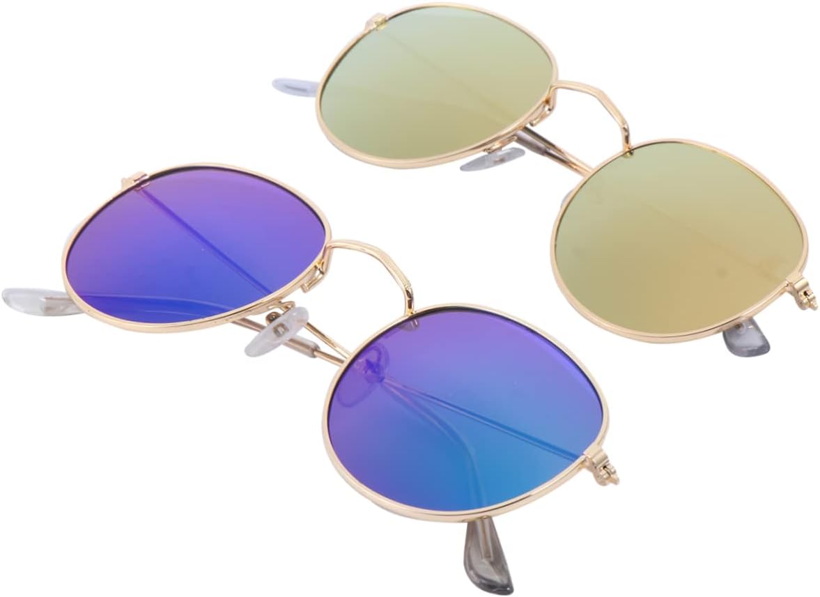 2 ретро-солнцезащитные очки круглой формы, легкие и стильные, для активного отдыха на природе, пляжа и путешествий, для мужчин и женщин ANDRESLAD, Assorted color Fashion Eyeglasses - Size: About 13 x 4
2 ретро-солнцезащитные очки круглой формы, легкие и стильные, для активного отдыха на природе, пляжа и путешествий, для мужчин и женщин ANDRESLAD, Assorted color Fashion Eyeglasses - Size: About 13 x 4