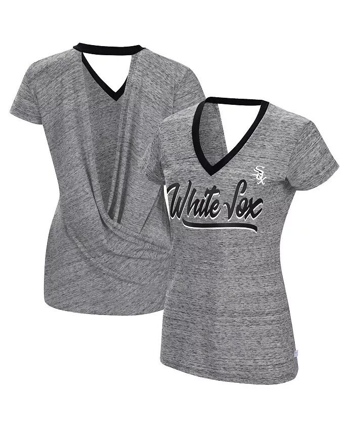 Женская черная футболка Chicago White Sox Halftime с запахом сзади и v-образным вырезом Touch
Женская черная футболка Chicago White Sox Halftime с запахом сзади и v-образным вырезом Touch