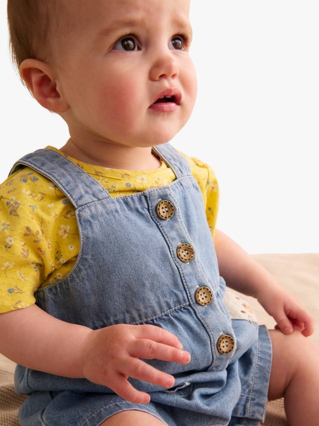 Детская хлопчатобумажная футболка в цветочек и комбинезон с кошачьим карманом Purebaby, цвет Denim
Детская хлопчатобумажная футболка в цветочек и комбинезон с кошачьим карманом Purebaby, цвет Denim