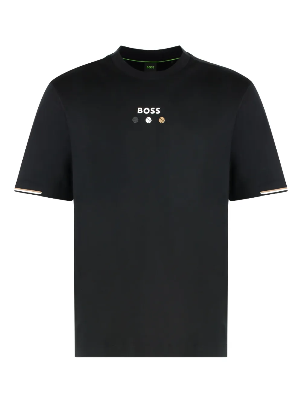 Хлопковая футболка с логотипом BOSS, черный
Хлопковая футболка с логотипом BOSS, черный