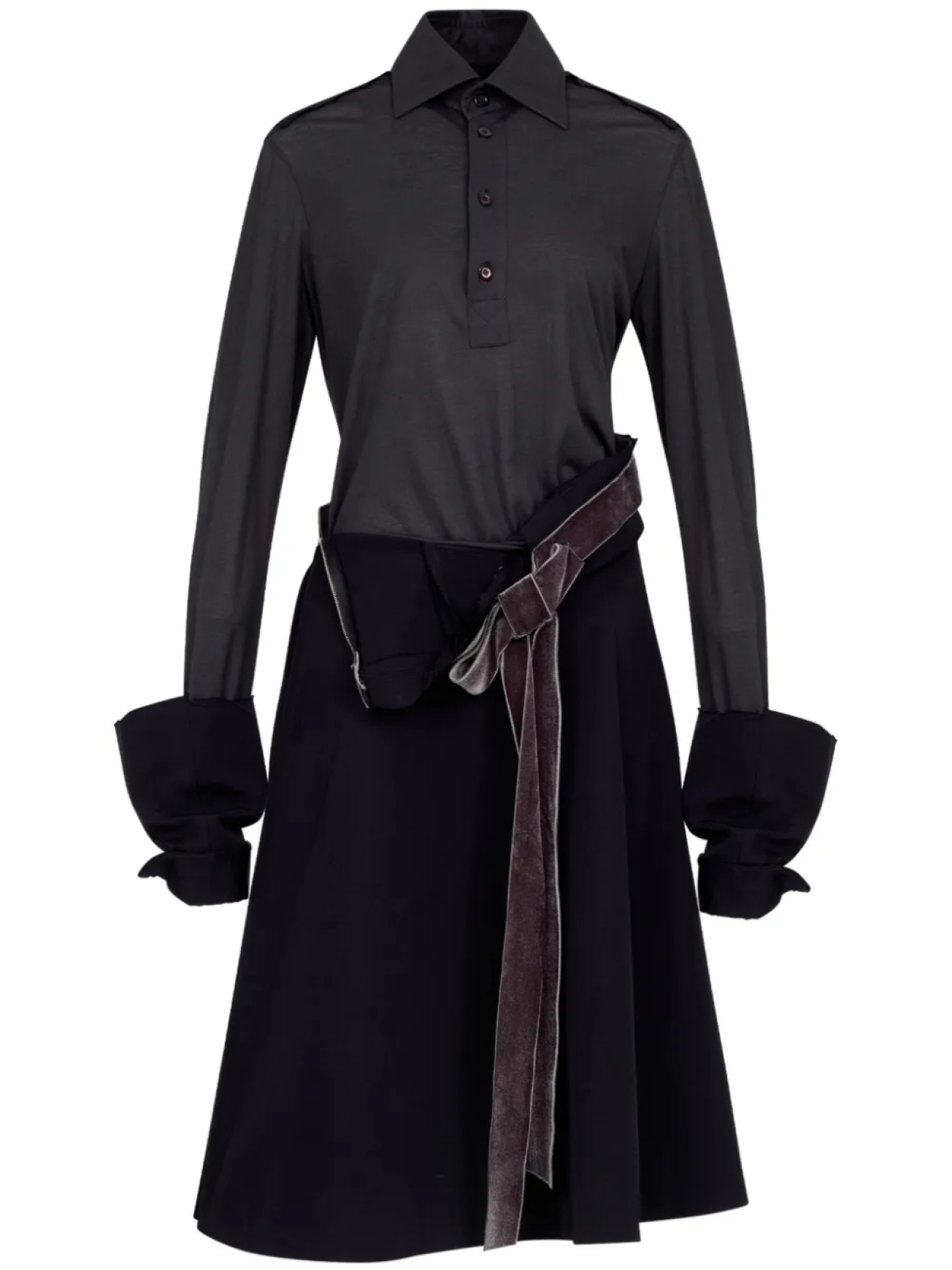 Maison Margiela платье миди со вставками, черный
Maison Margiela платье миди со вставками, черный