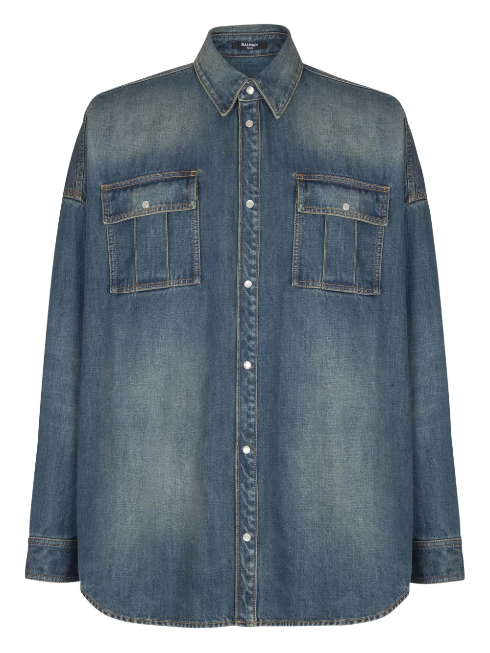 Рубашка с карманами Balmain, синий
Рубашка с карманами Balmain, синий