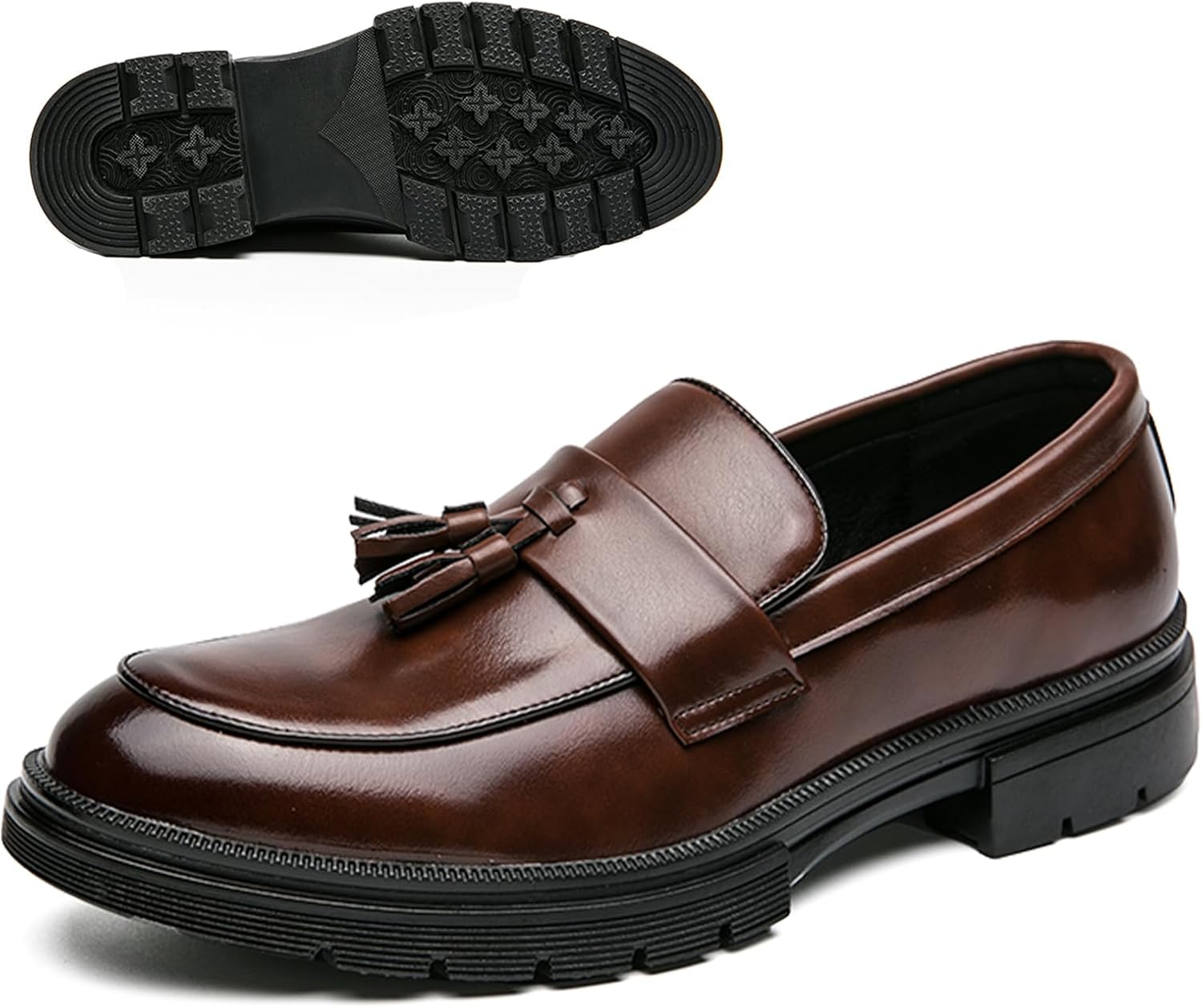 Мужские лоферы с кисточкой NEKGNL на платформе, роскошные, с круглым носком, противоскользящей подошвой, для работы и офиса, летние, дышащие, удобные для прогулок и повседневного ношения Nouriron, коричневый
Мужские лоферы с кисточкой NEKGNL на платформе, роскошные, с круглым носком, противоскользящей подошвой, для работы и офиса, летние, дышащие, удобные для прогулок и повседневного ношения Nouriron, коричневый