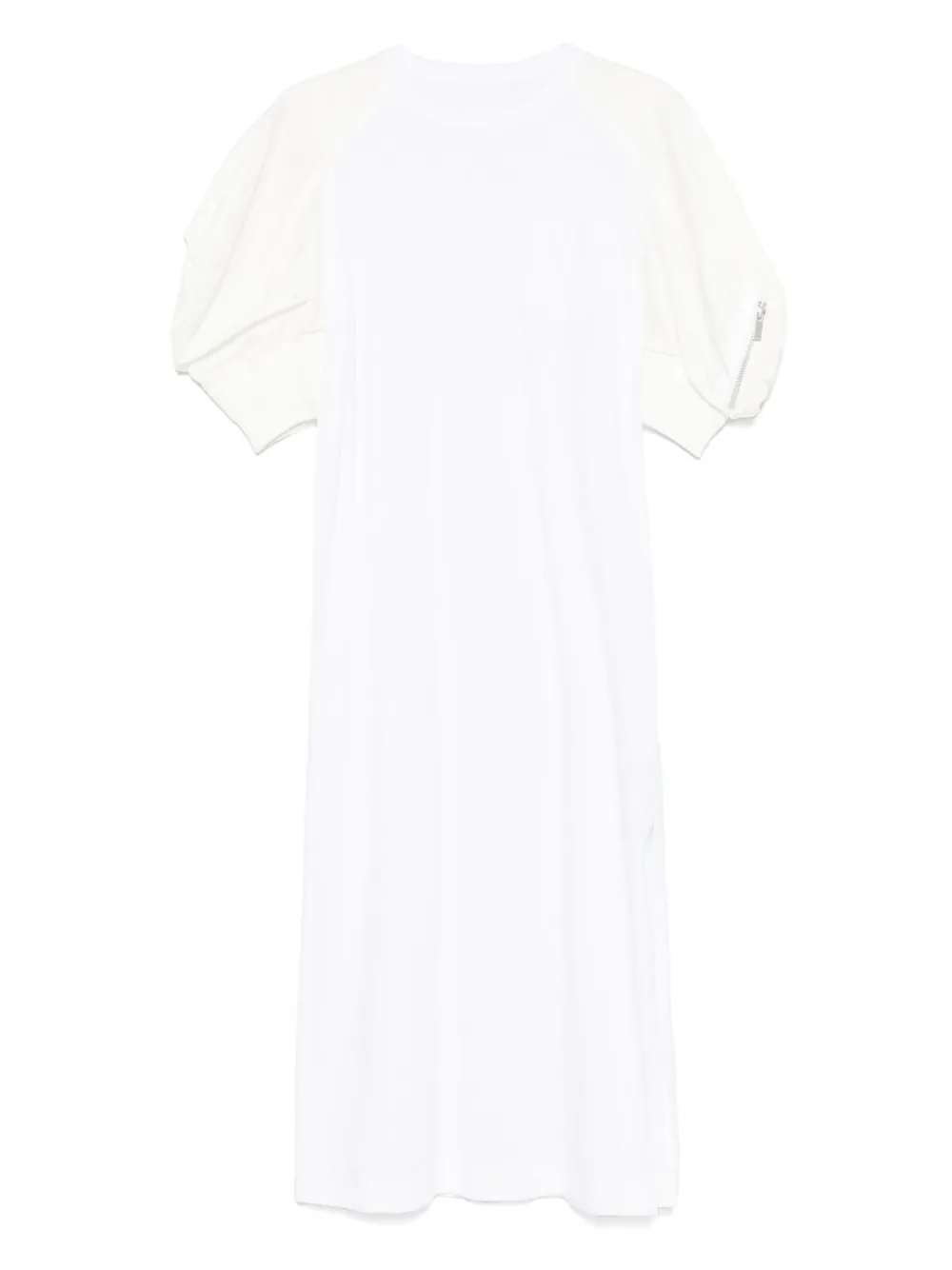 Поплиновое платье миди Sacai, белый
Поплиновое платье миди Sacai, белый