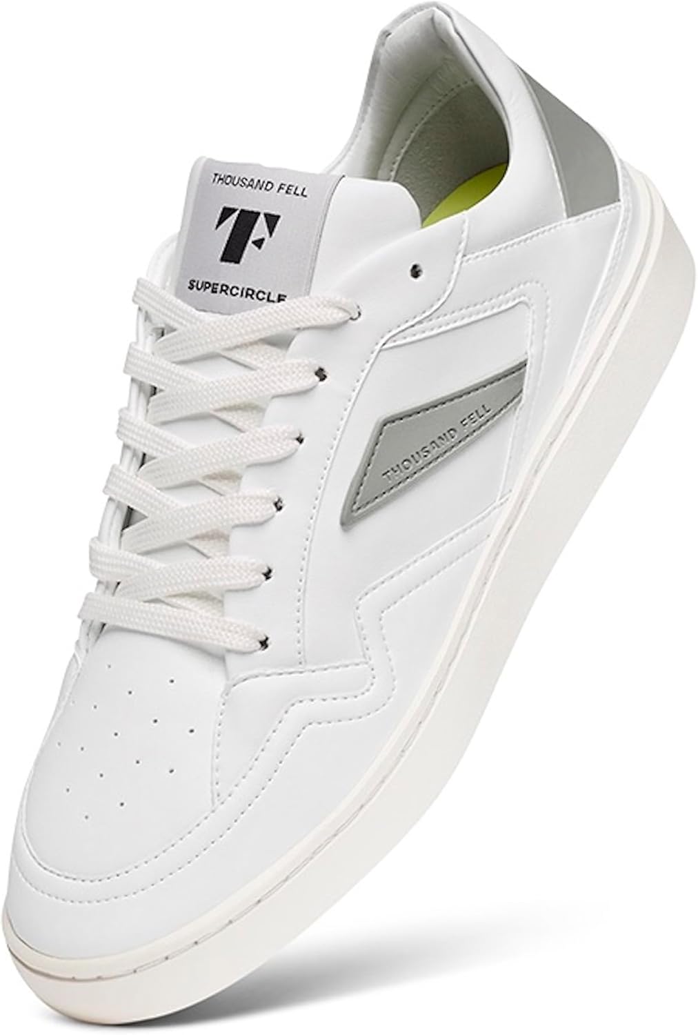 Кроссовки Thousand Fell Men’s Court - экологичные веганские обувь из био-кожи, изготовленной из переработанных и пищевых отходов - водо- и пятностойкие, долговечные, пригодные для переработки повседневные кроссовки, белый/серый
Кроссовки Thousand Fell Men’s Court - экологичные веганские обувь из био-кожи, изготовленной из переработанных и пищевых отходов - водо- и пятностойкие, долговечные, пригодные для переработки повседневные кроссовки, белый/серый