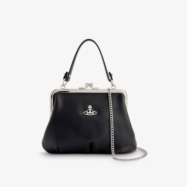 Сумка через плечо Granny Frame из переработанного полиуретана Vivienne Westwood, черный 
Сумка через плечо Granny Frame из переработанного полиуретана Vivienne Westwood, черный