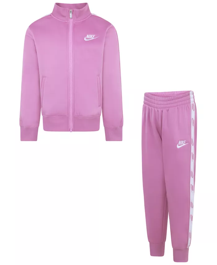 Детский комплект из куртки и брюк с логотипом, 2 предмета Nike, розовый
Детский комплект из куртки и брюк с логотипом, 2 предмета Nike, розовый