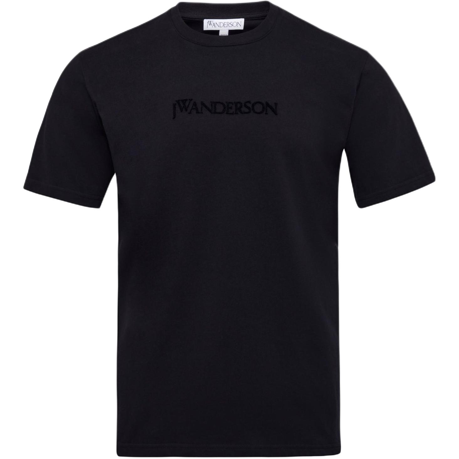Футболка с вышитым логотипом JW Anderson, черная
Футболка с вышитым логотипом JW Anderson, черная
