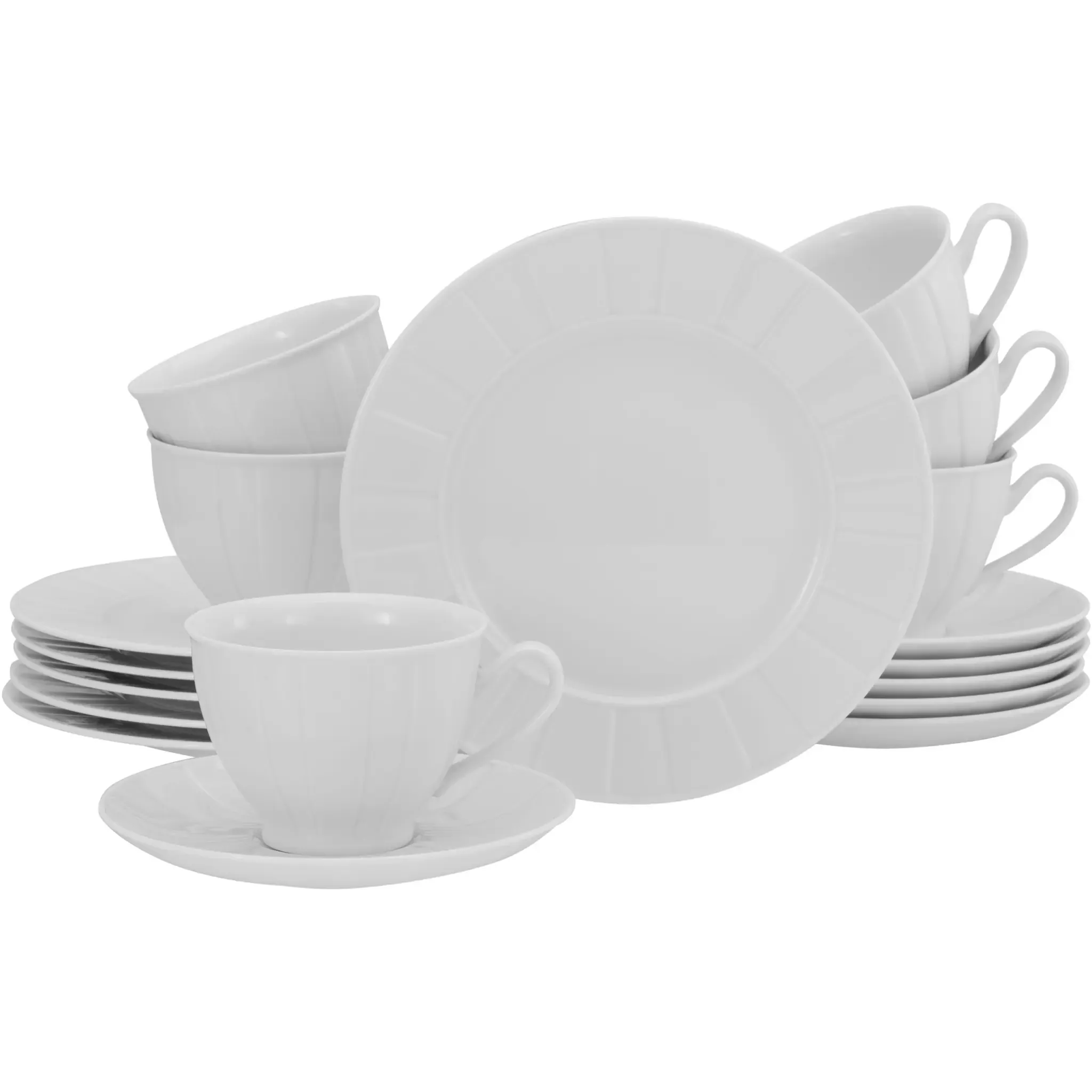 Кофейный сервиз CreaTable «Барселона», (набор, 18 предметов), классический стиль изготовления, белый
Кофейный сервиз CreaTable «Барселона», (набор, 18 предметов), классический стиль изготовления, белый