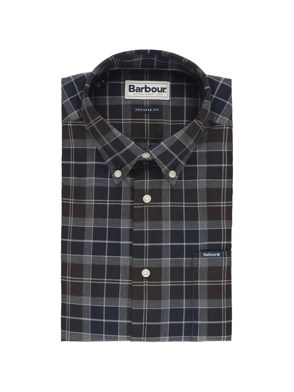 Рубашка из хлопка в клетку Barbour, синий
Рубашка из хлопка в клетку Barbour, синий