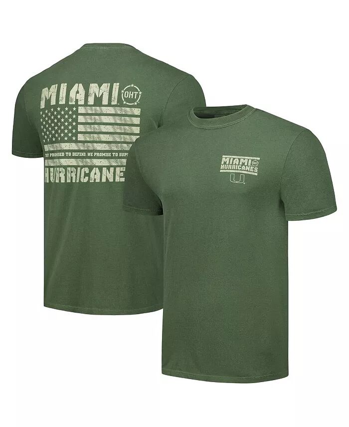 Мужская футболка Olive Miami Hurricanes OHT в стиле милитари с принтом Appreciation Comfort Colors Image One
Мужская футболка Olive Miami Hurricanes OHT в стиле милитари с принтом Appreciation Comfort Colors Image One