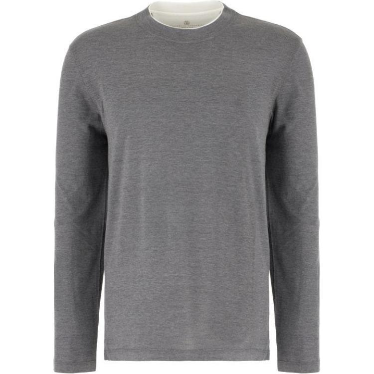 Свитер меланж Brunello Cucinelli, серый
Свитер меланж Brunello Cucinelli, серый