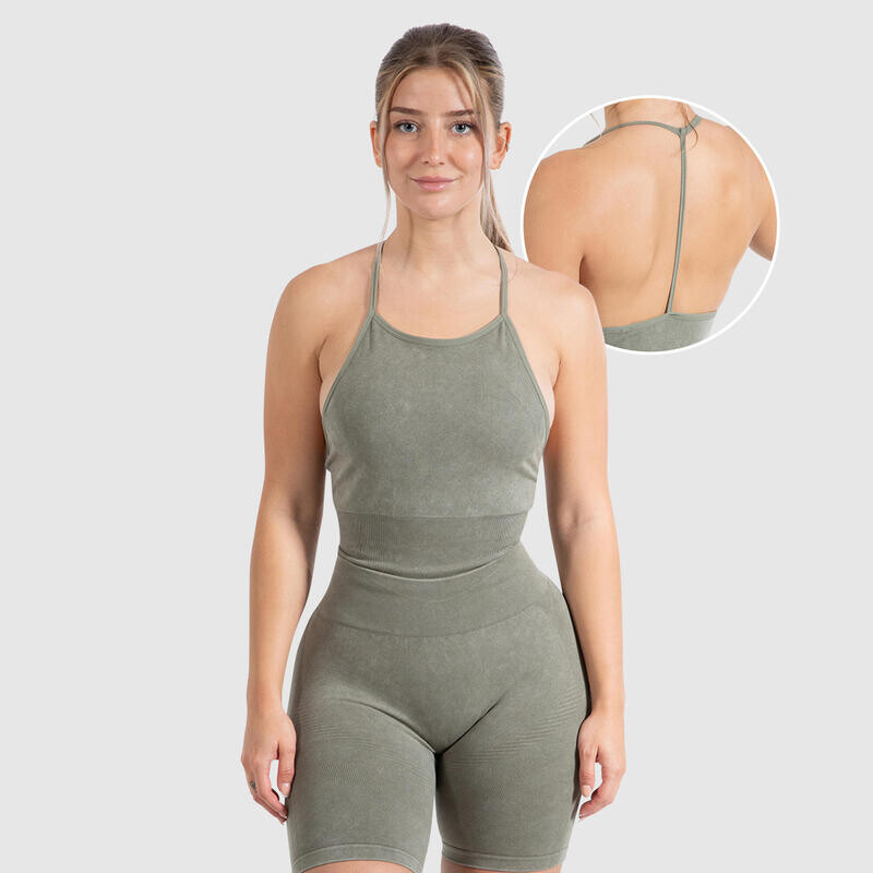 Спортивный бюстгальтер Smilodox, оливково-зеленый 
Спортивный бюстгальтер Smilodox, оливково-зеленый