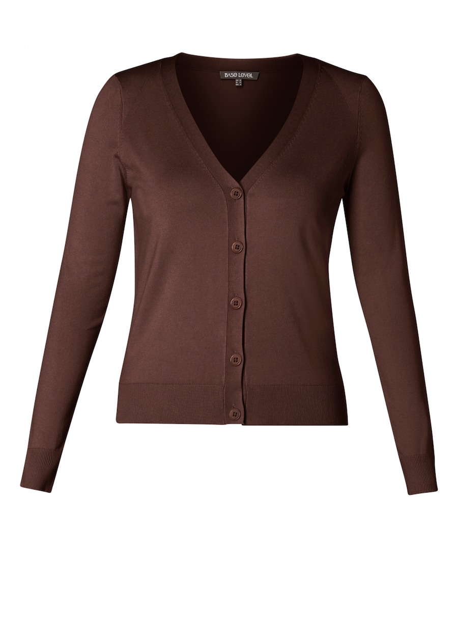 Вязаный кардиган BASE LEVEL, коричневый
Вязаный кардиган BASE LEVEL, коричневый