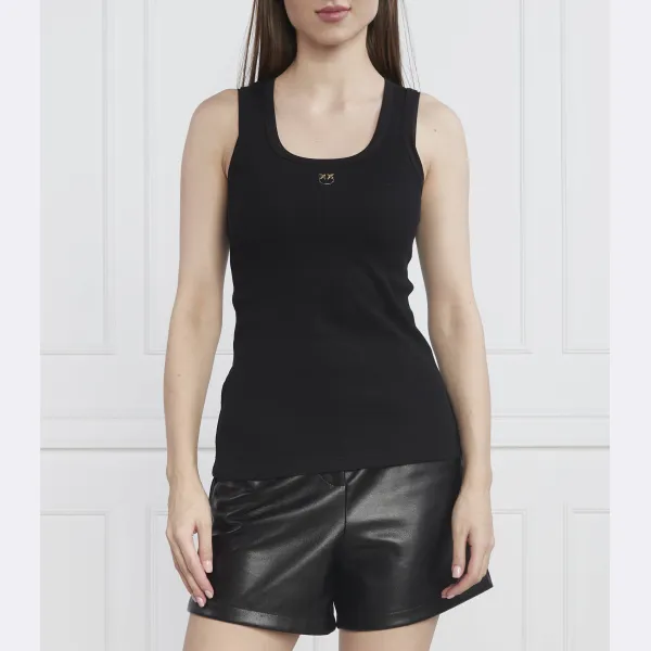 Облегающий топ Pinko, черный 
Облегающий топ Pinko, черный