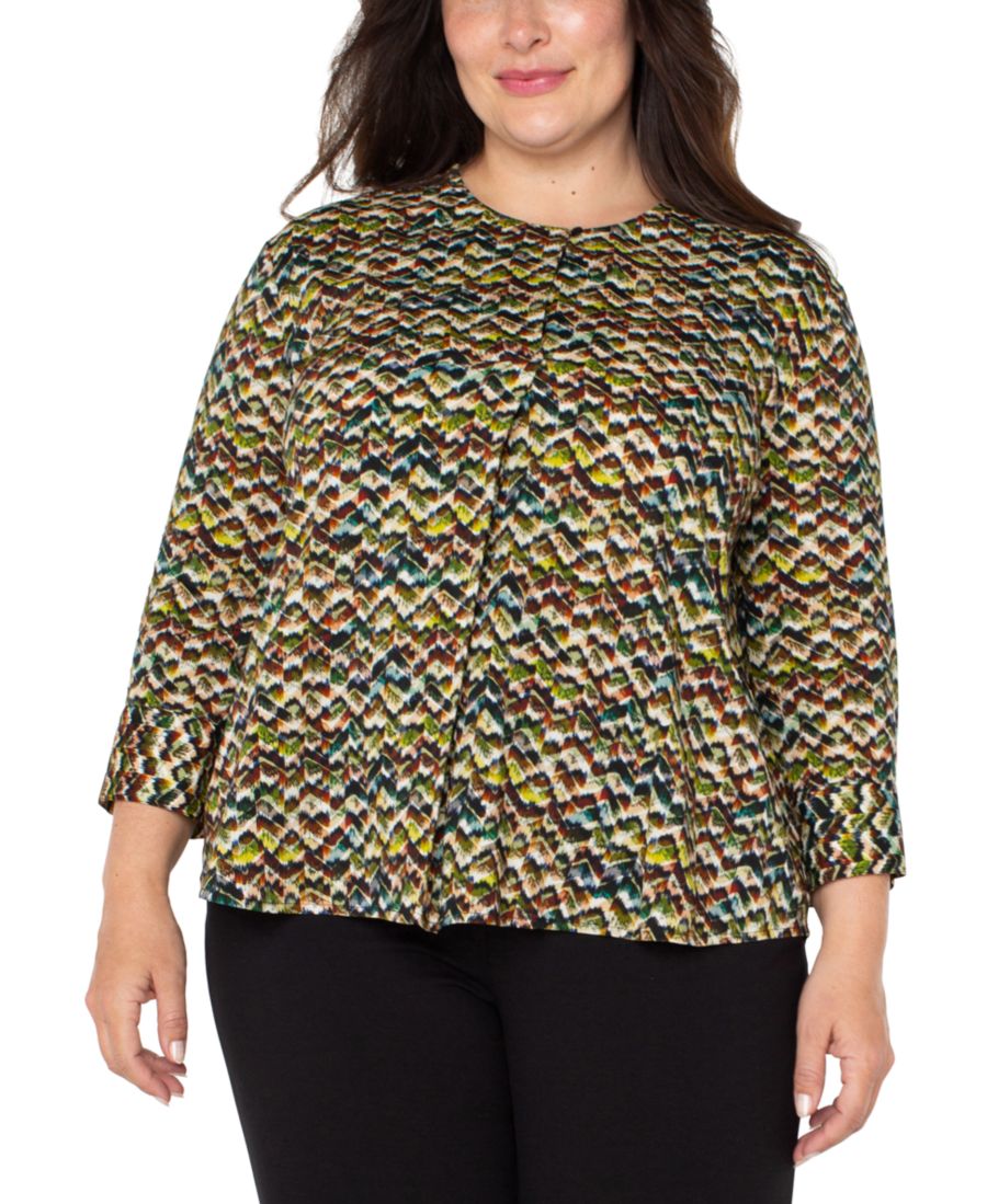 Модный топ больших размеров с принтом и рукавами 3/4 Liverpool Los Angeles, Tourmaline Multi
Модный топ больших размеров с принтом и рукавами 3/4 Liverpool Los Angeles, Tourmaline Multi