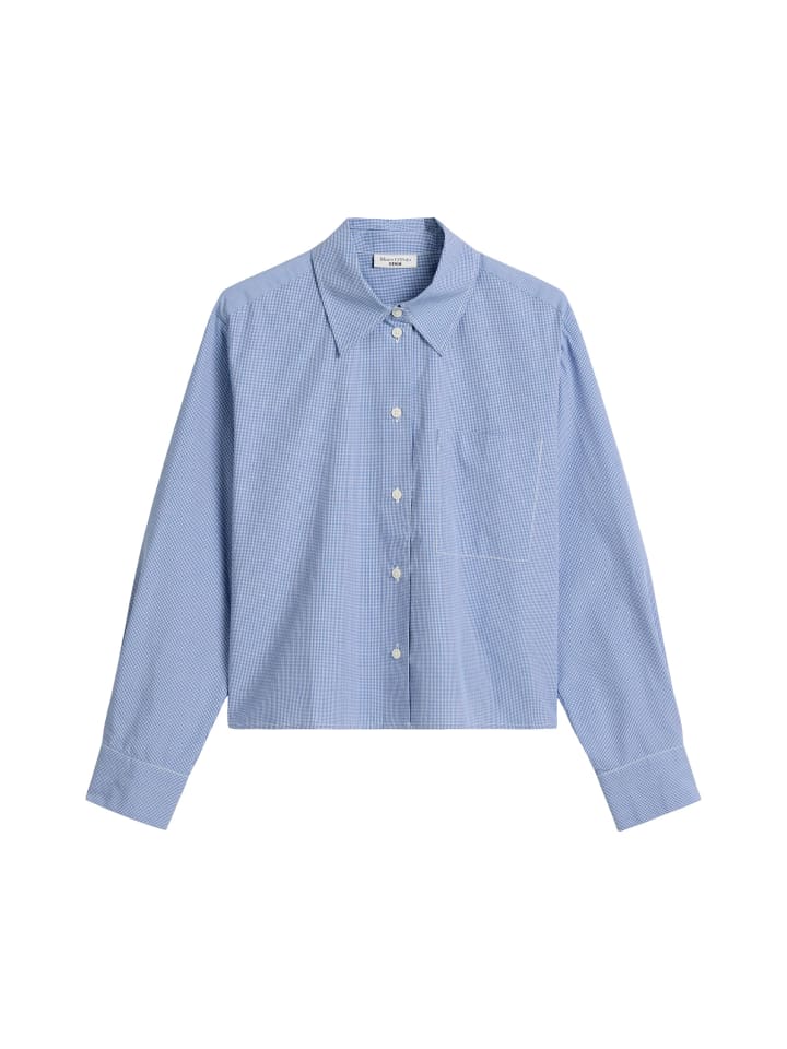 Marc O'Polo DENIM Клетчатая блузка свободного кроя, укороченная, темно-синего цвета
Marc O'Polo DENIM Клетчатая блузка свободного кроя, укороченная, темно-синего цвета