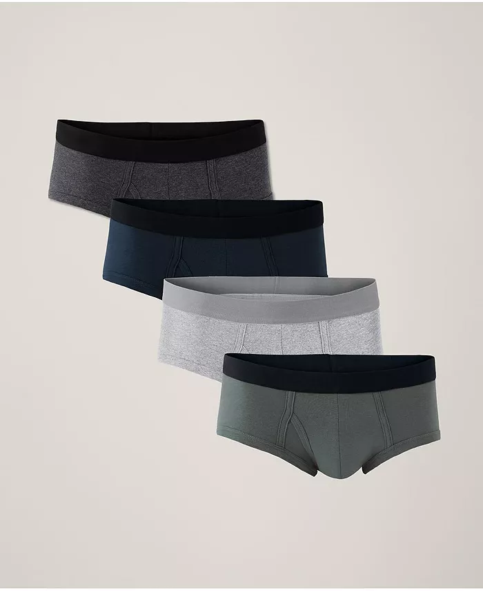 Мужские повседневные трусы из органического хлопка, 4 шт Pact, серый 
Мужские повседневные трусы из органического хлопка, 4 шт Pact, серый