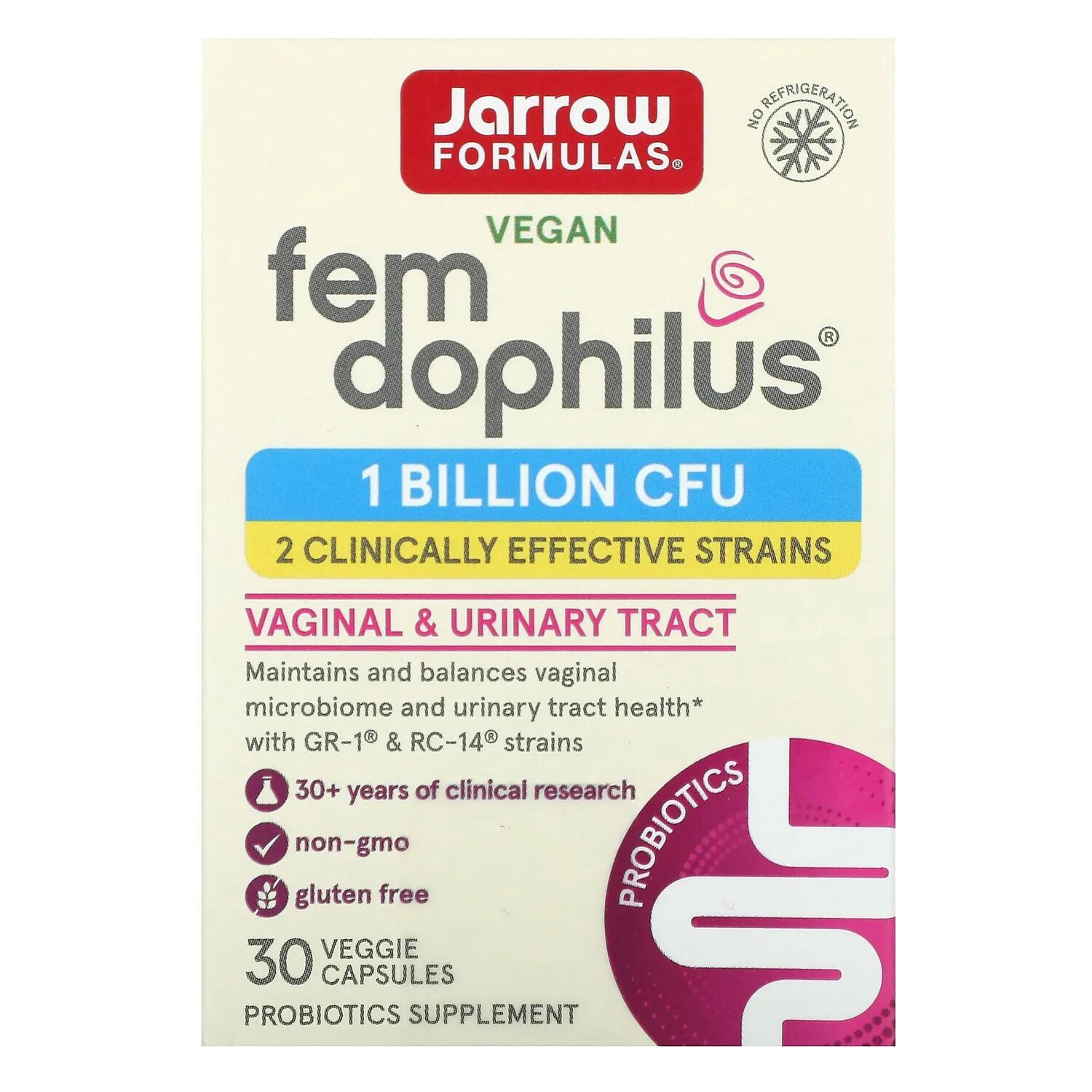 Jarrow Formulas Fem Dophilus для женщин 30 вегетарианских капсул
Jarrow Formulas Fem Dophilus для женщин 30 вегетарианских капсул