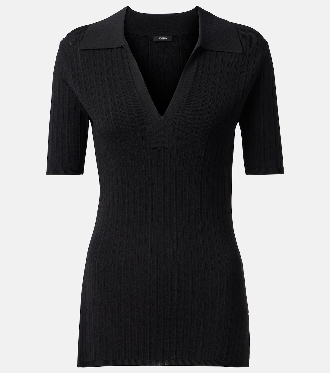 Поло с рубчатым узором Joseph, черный
Поло с рубчатым узором Joseph, черный