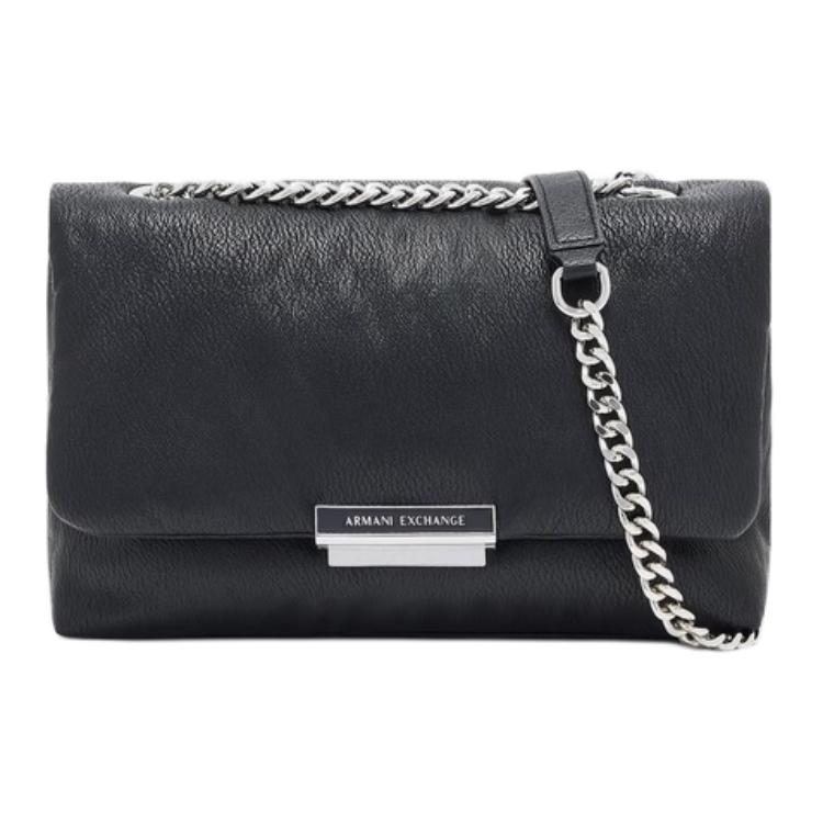 ARMANI EXCHANGE Полиуретановая женская сумка через плечо малая черная, Black
ARMANI EXCHANGE Полиуретановая женская сумка через плечо малая черная, Black