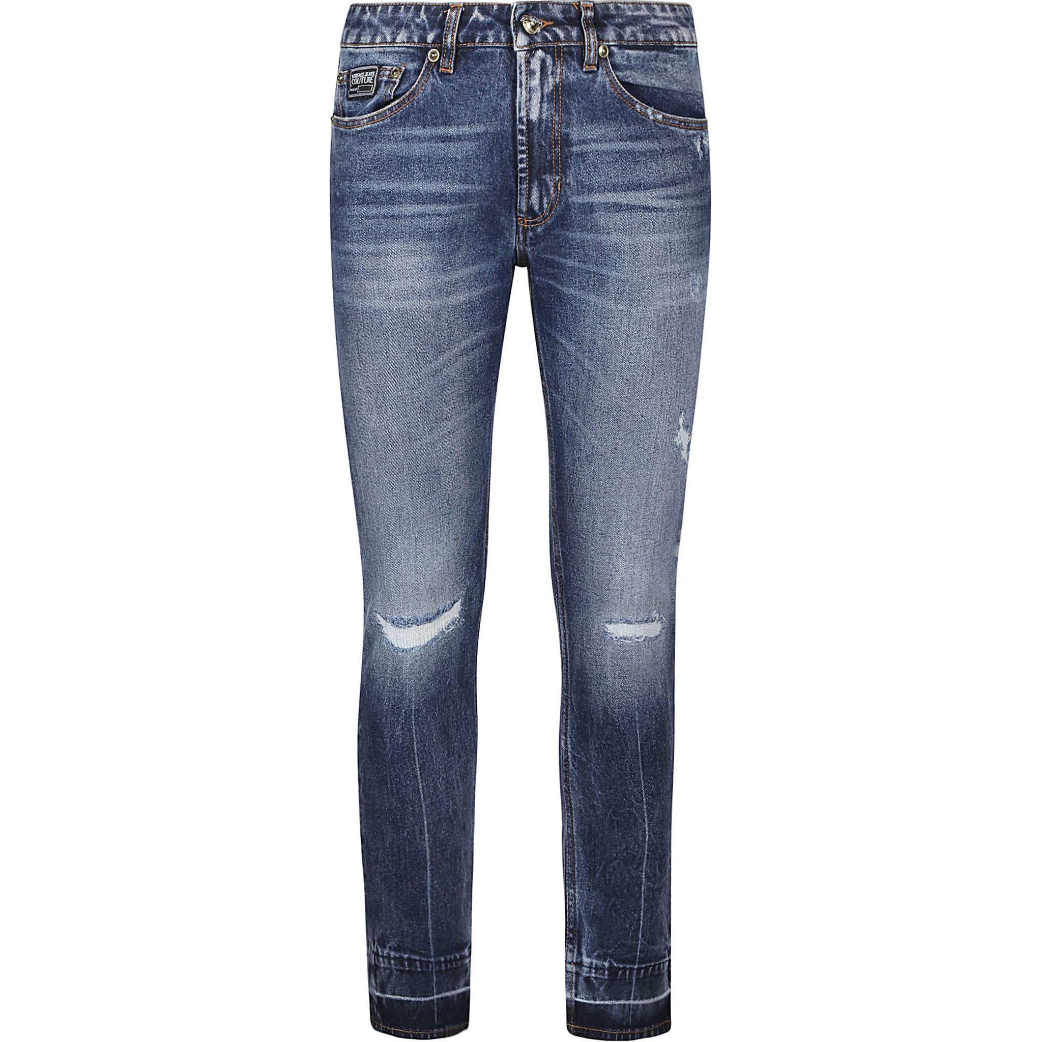 Потертые узкие джинсы VERSACE JEANS COUTURE, синий
Потертые узкие джинсы VERSACE JEANS COUTURE, синий