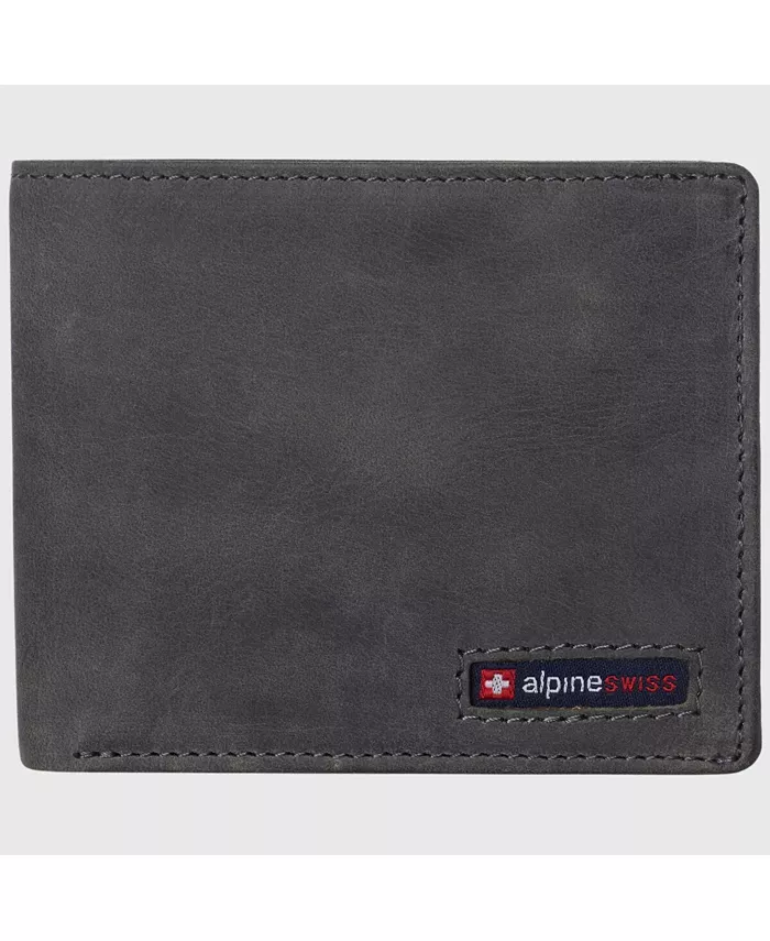 Мужской кошелек Spencer с защитой RFID, кожаный, бифолд, с отделением для купюр, 2 окошка для удостоверений, 14 карманов для карт, в подарочной коробке Alpine Swiss, серый
Мужской кошелек Spencer с защитой RFID, кожаный, бифолд, с отделением для купюр, 2 окошка для удостоверений, 14 карманов для карт, в подарочной коробке Alpine Swiss, серый