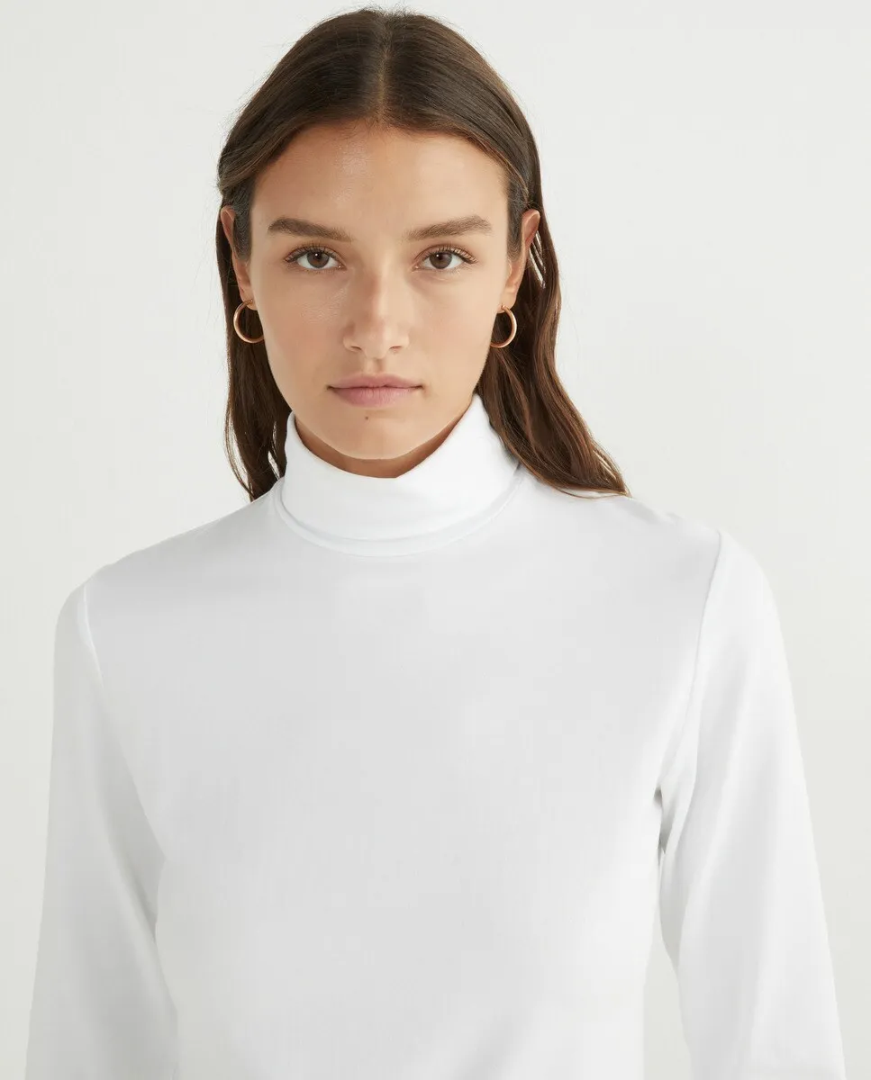 Женская футболка с длинными рукавами и высоким воротником Guitare, белый
Женская футболка с длинными рукавами и высоким воротником Guitare, белый
