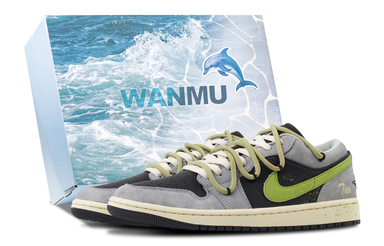 Air 1 Matcha Lime Abrasion Resistant Low Top Vintage баскетбольные кроссовки для мужчин Jordan, серый/зеленый
Air 1 Matcha Lime Abrasion Resistant Low Top Vintage баскетбольные кроссовки для мужчин Jordan, серый/зеленый