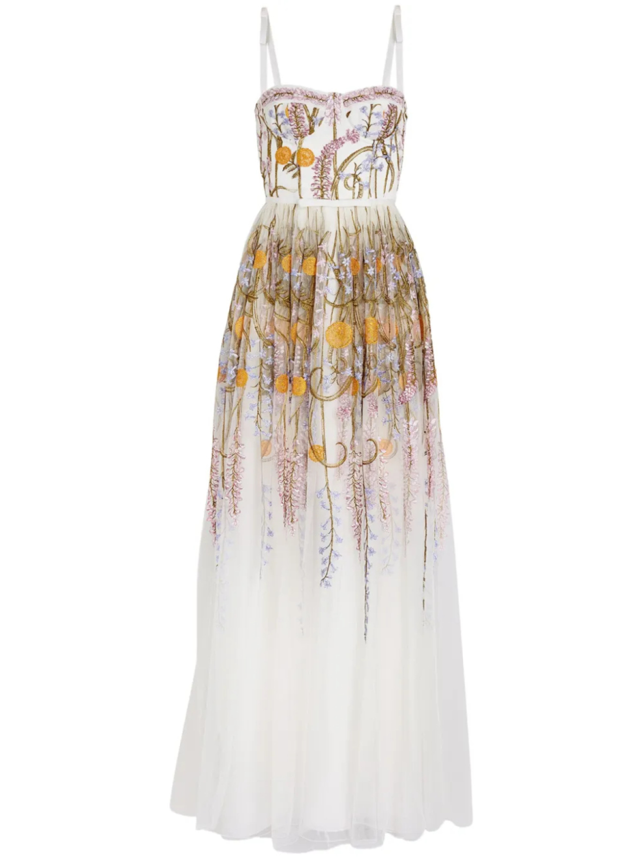 Giambattista Valli платье из тюля с вышивкой Marigold Bouquets, белый
Giambattista Valli платье из тюля с вышивкой Marigold Bouquets, белый