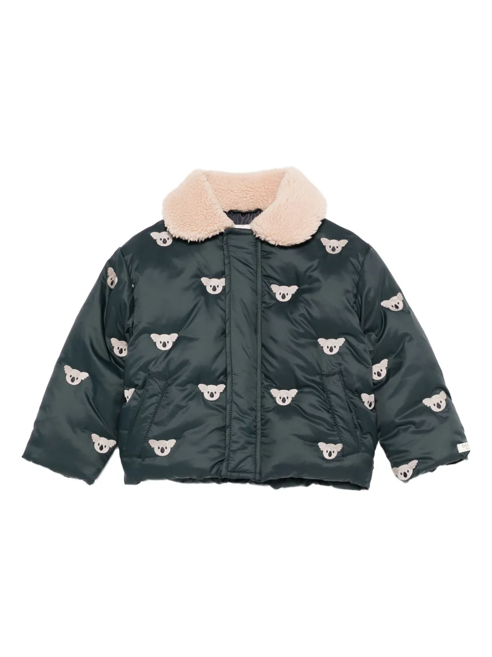 Утепленная куртка с воротником-боргом и принтом коалы Donsje, синий 
Утепленная куртка с воротником-боргом и принтом коалы Donsje, синий