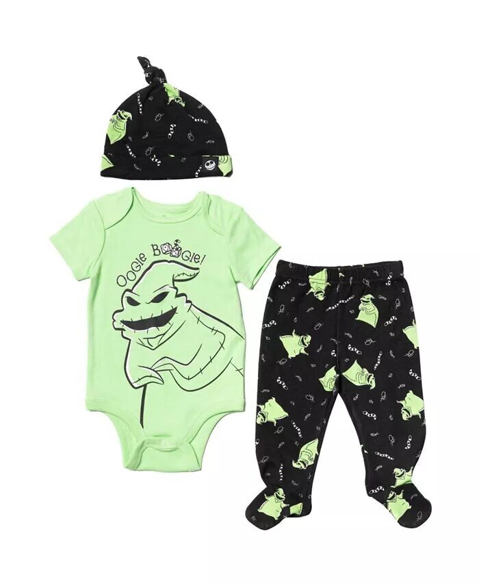 «Кошмар перед Рождеством» Zero Sally Oogie Boogie, детское боди, штаны и шапка, комплект одежды из 3 предметов для новорожденных и младенцев Disney, зеленый
«Кошмар перед Рождеством» Zero Sally Oogie Boogie, детское боди, штаны и шапка, комплект одежды из 3 предметов для новорожденных и младенцев Disney, зеленый