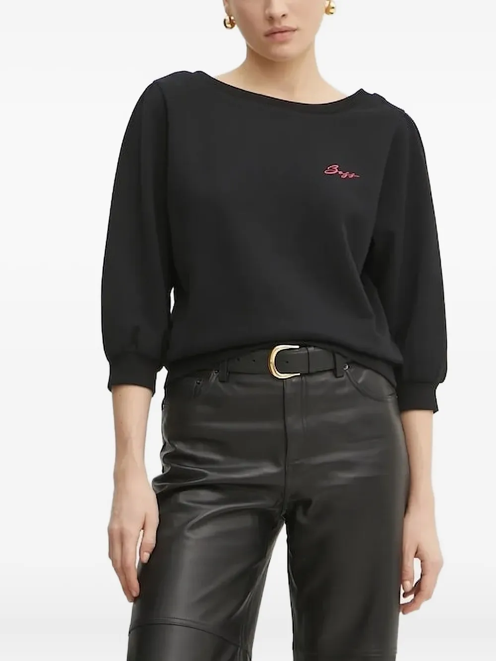 Толстовка с вышитым логотипом Boss, черный
Толстовка с вышитым логотипом Boss, черный