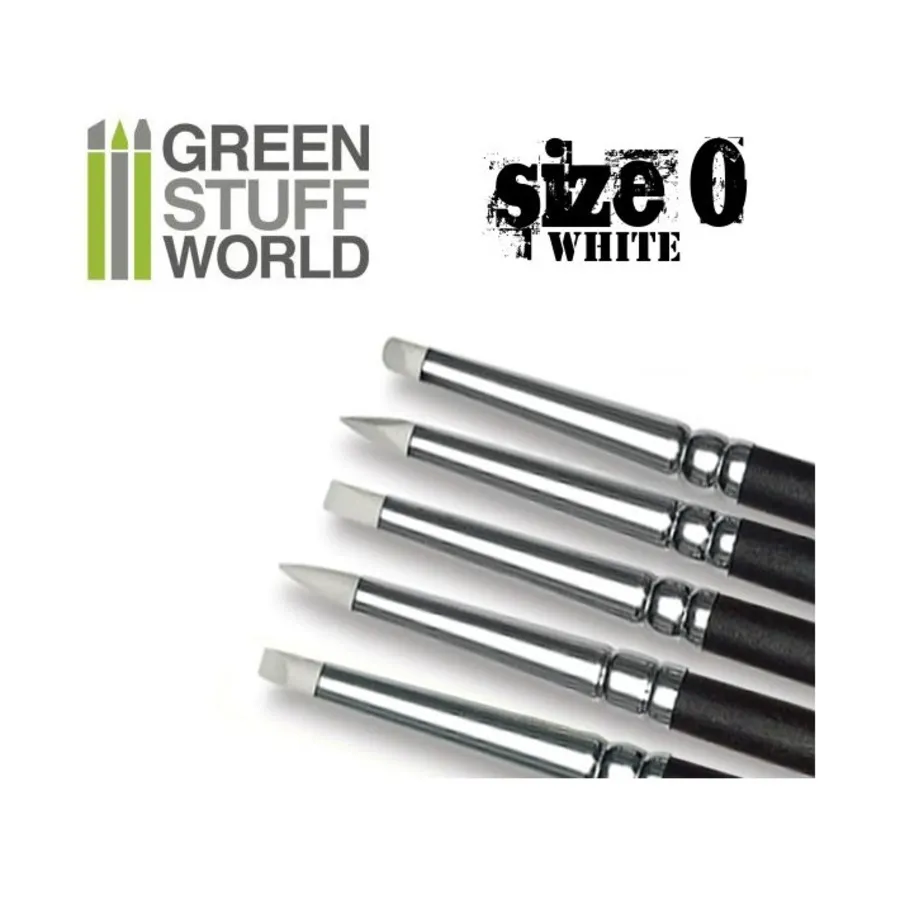 Набор кистей Color Shapers — белые, мягкие #0, Tools - Brushes & Shapers (Green Stuff World)
Набор кистей Color Shapers — белые, мягкие #0, Tools - Brushes & Shapers (Green Stuff World)