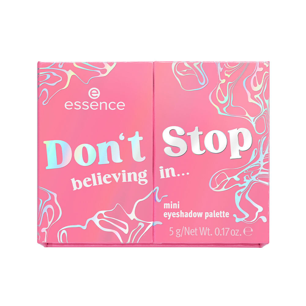 Тени для век Don’T Stop Believing In… Minipaleta De Sombras De Ojos Essence, 5 гр.
Тени для век Don’T Stop Believing In… Minipaleta De Sombras De Ojos Essence, 5 гр.