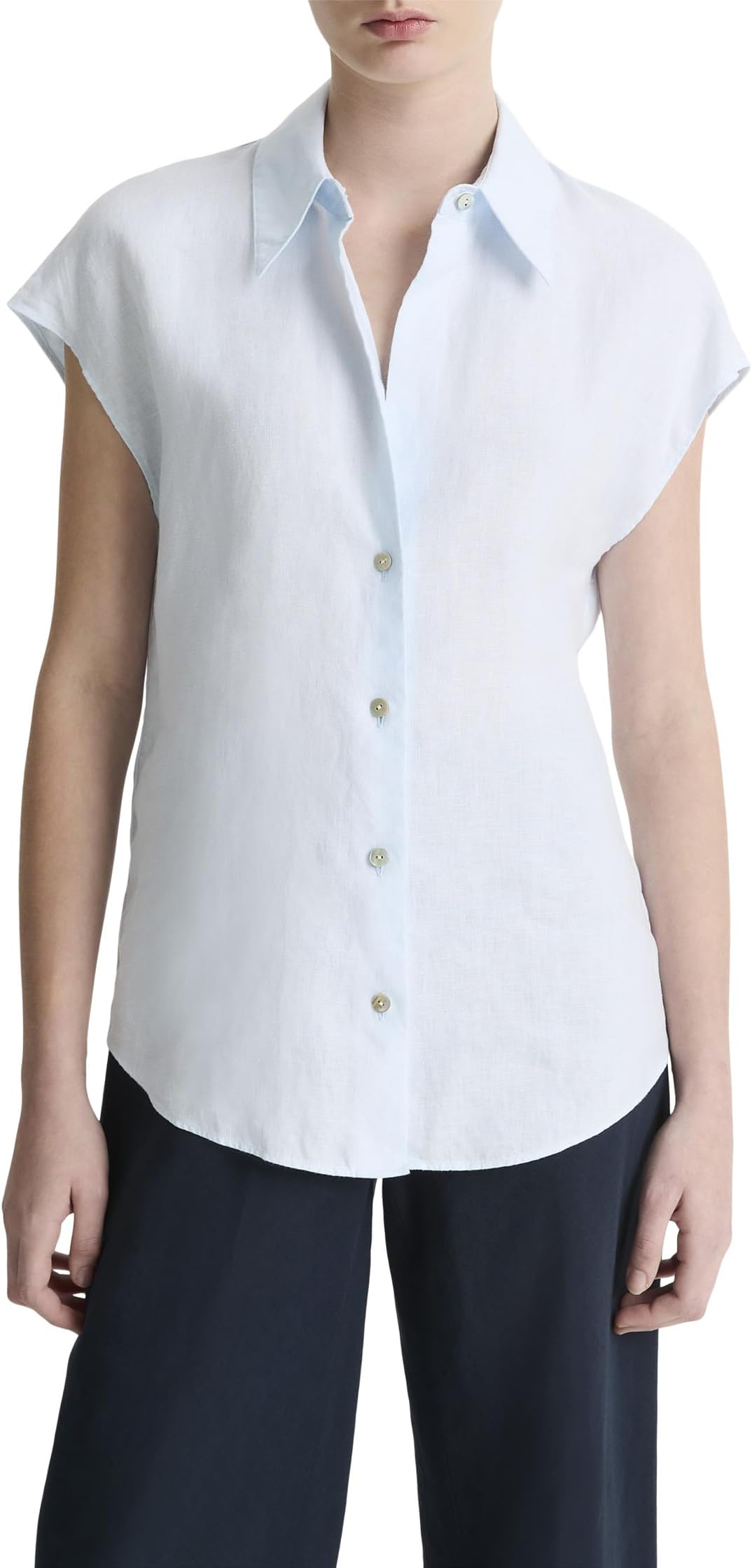 Блуза Vince Cap Sleeve Button Down Blouse, цвет Sky Mist
Блуза Vince Cap Sleeve Button Down Blouse, цвет Sky Mist