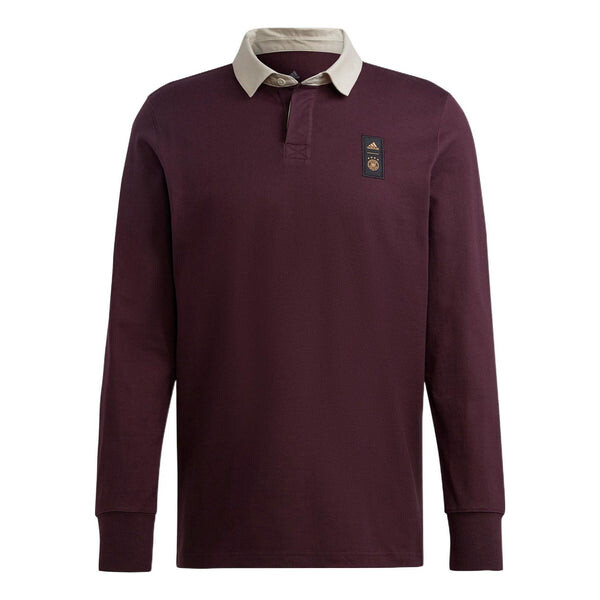 Футболка Men's adidas Solid Color Brand Logo Casual Long Sleeves Dark Sauce Purple Polo Shirt, фиолетовый 
Футболка Men's adidas Solid Color Brand Logo Casual Long Sleeves Dark Sauce Purple Polo Shirt, фиолетовый