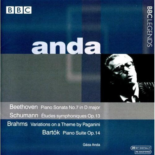 CD диск Beethoven / Schubert / Bartok / Brahms / Anda: Geza Anda Plays
CD диск Beethoven / Schubert / Bartok / Brahms / Anda: Geza Anda Plays